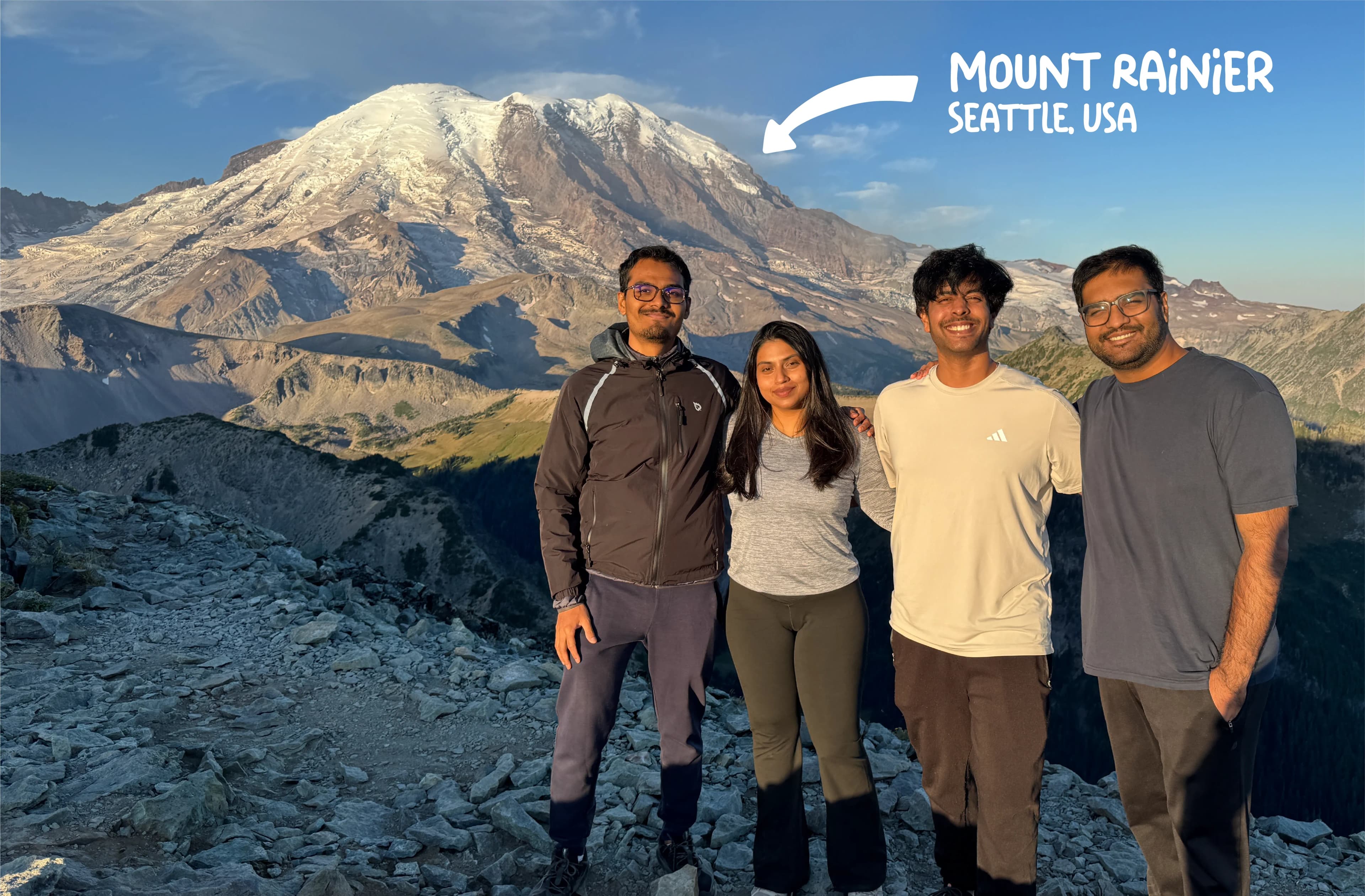 Went on my first hike to Mount Rainier, Seattle USA